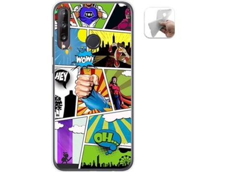Carcasa Huawei P40 Lite E TUMUNDOSMARTPHONE Comic Multicolor