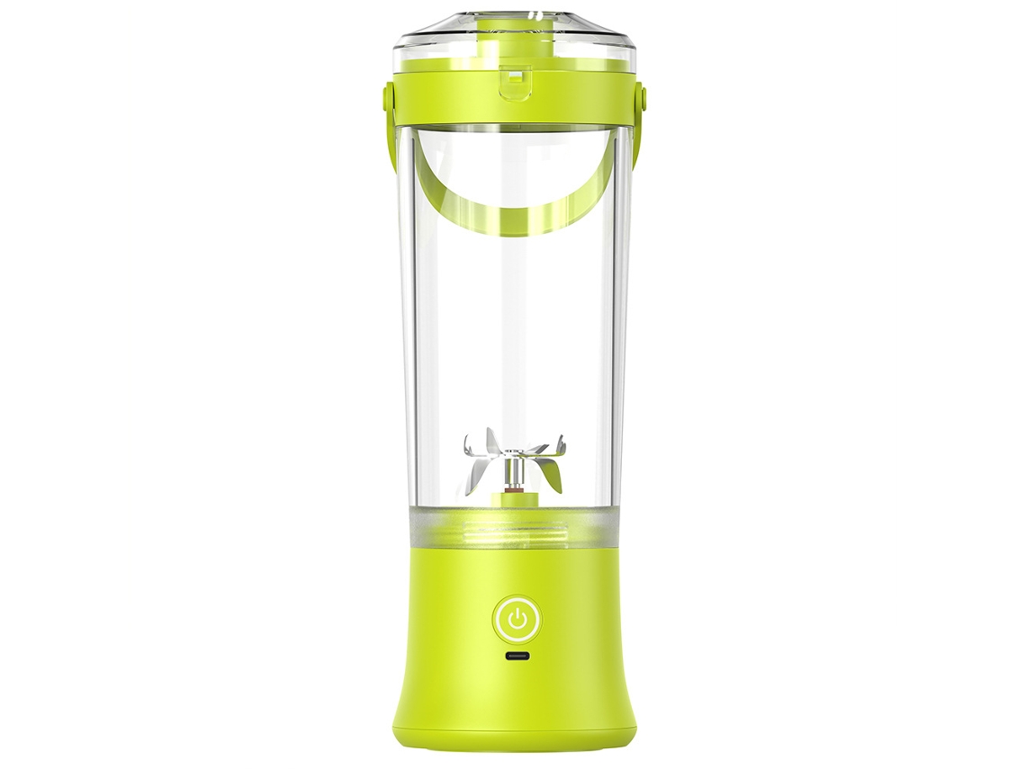 Mezclador Smoothie Portátil, 600 Ml, Usb Recargable, Batería De 4000 Mah, 31,7 X 9,9 X 9,9 Cm, Amarelo