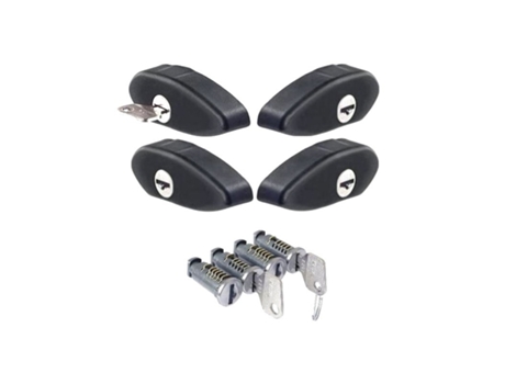 Kit Soportes de Techo CRUZ 4 anti-theft end caps Airo + 4 anti-theft key locks