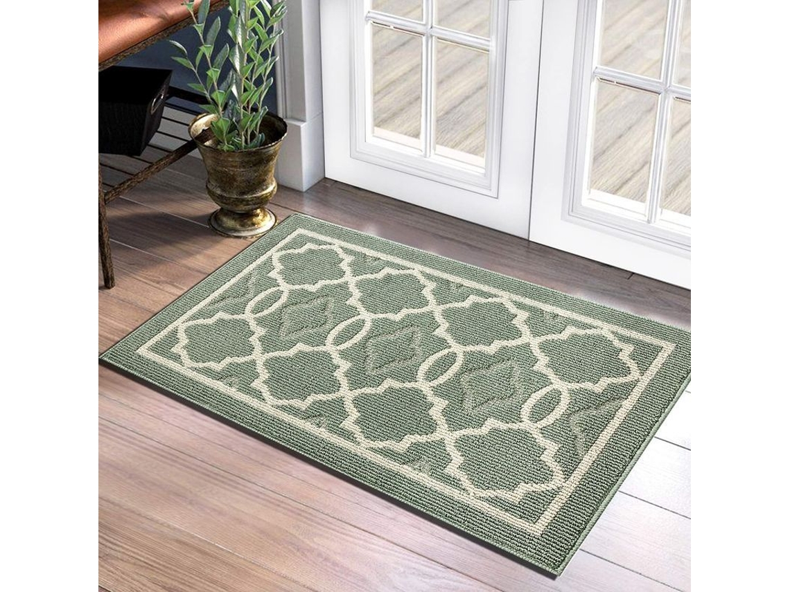 2026-tapete Antideslizante Absorbente Anti-polvo Lavable Para Interior Y Exterior 50x80cm Verde