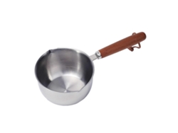Sartén pequeña de acero inoxidable para aceite, para cocinar mantequilla y derretir. Nostalgia88