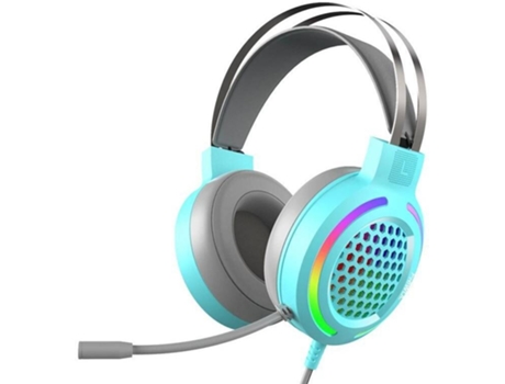Auriculares Gaming con Cable WELUOT M12 (On Ear - Micrófono - Azul)