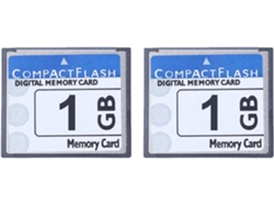 2 Tarjetas De Memoria Compact Flash Profesionales De 1 Gb Para Cámaras