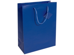 Bolsa Regalo SIGEL con Barniz Mate Tamaño: L Azul Ultramarino