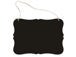 Pizarra infantil de madera con diseño de mariposa, doble cara, colgante minimalista