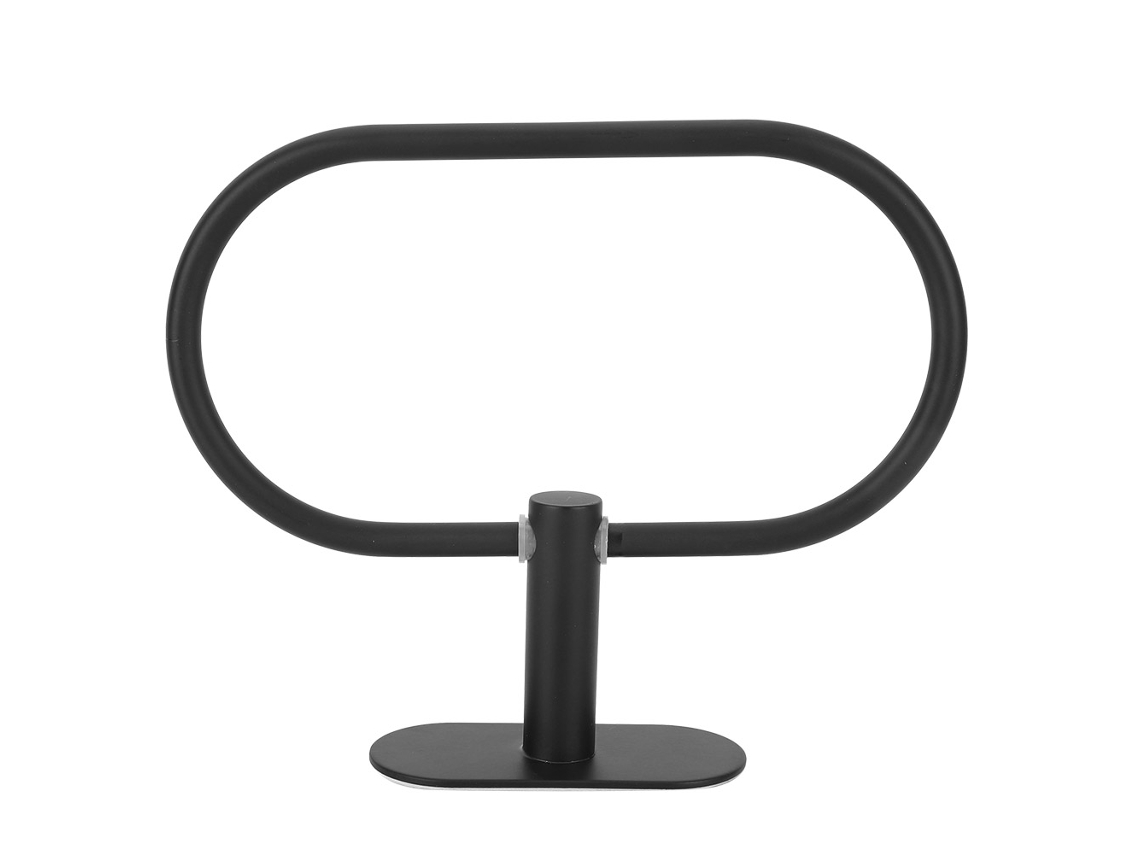 Toallero de pared de acero inoxidable 304 negro con estante