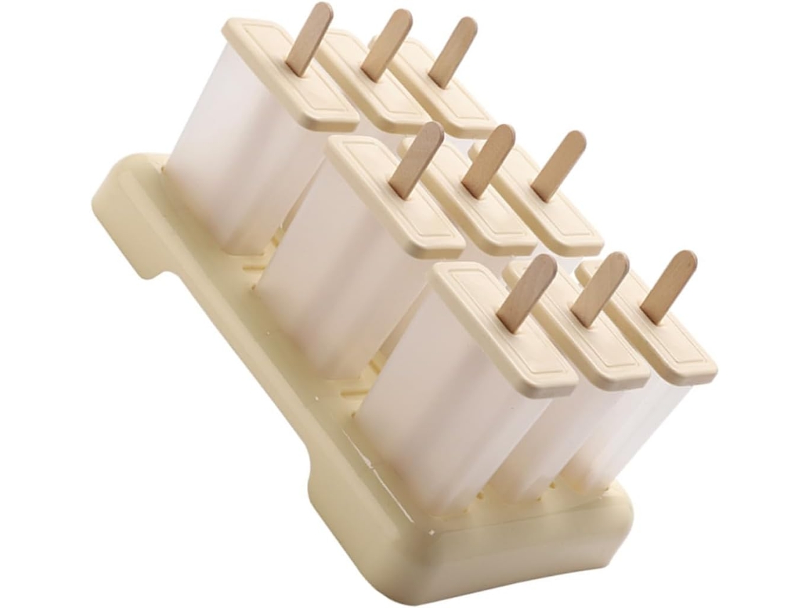 Juego de 2 moldes para paletas fáciles de limpiar, ideales para helado casero Vayotoy