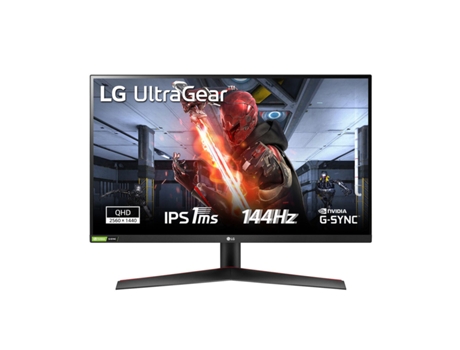 Monitor Gaming LG UltraGear 27GN800P-B (Negro - Negro/Rojo - LED - IPS - 27 - QHD - Quad HD - 1 ms)
