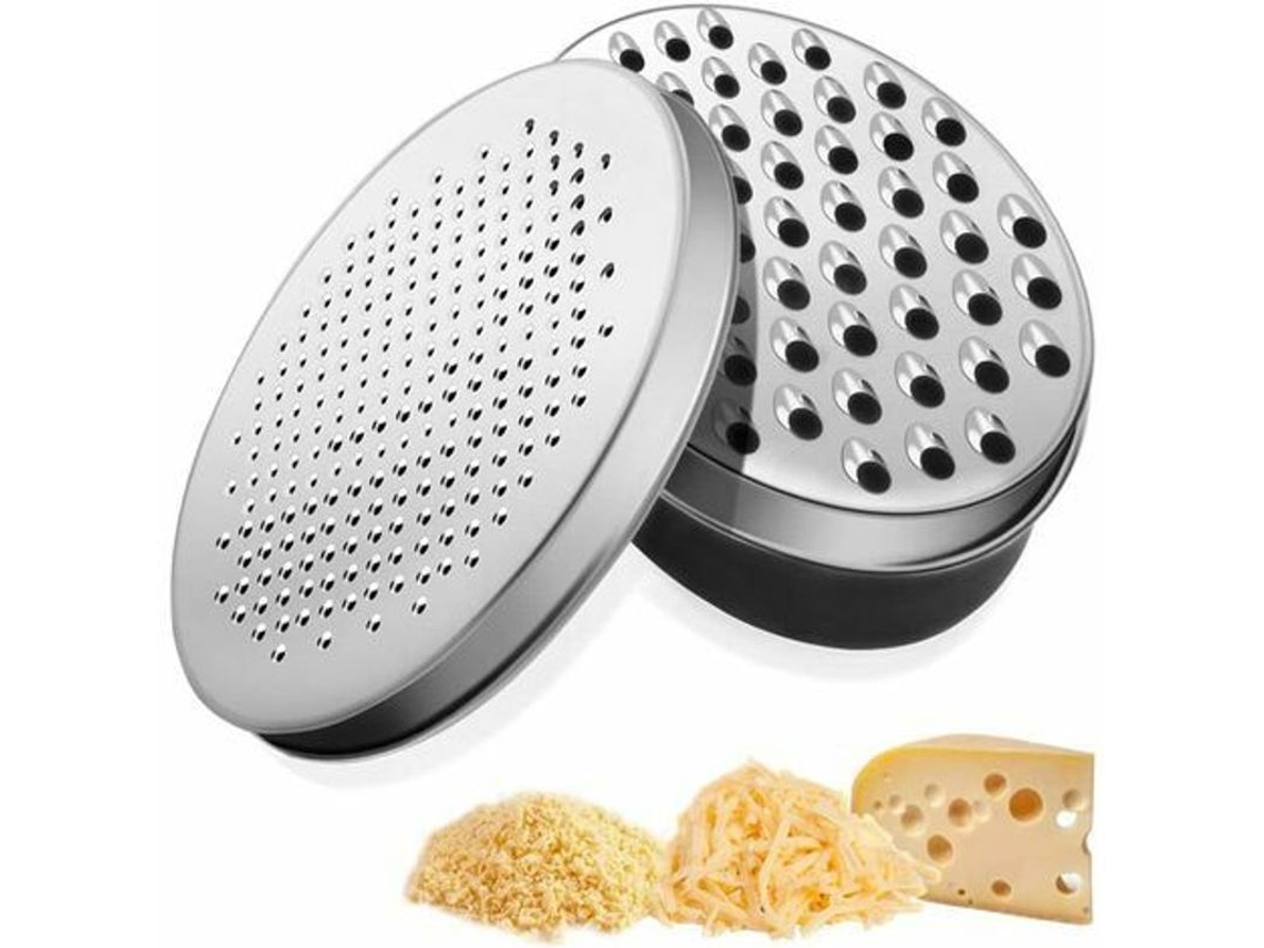 Rallador De Queso Con Recipiente, Acero Inoxidable 304, Rallador Multiusos Para Verduras Y Chocolate.