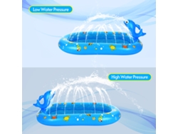 Yncm-parque De Juegos Acuático Para Niños: Colchón De Juegos Con Rociadores Y Piscina De Agua Exterior