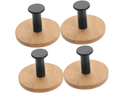 Soportes de pared autoadhesivos multifuncionales de acero, 4 piezas, para almacenamiento en el baño, Coz Vayotoy