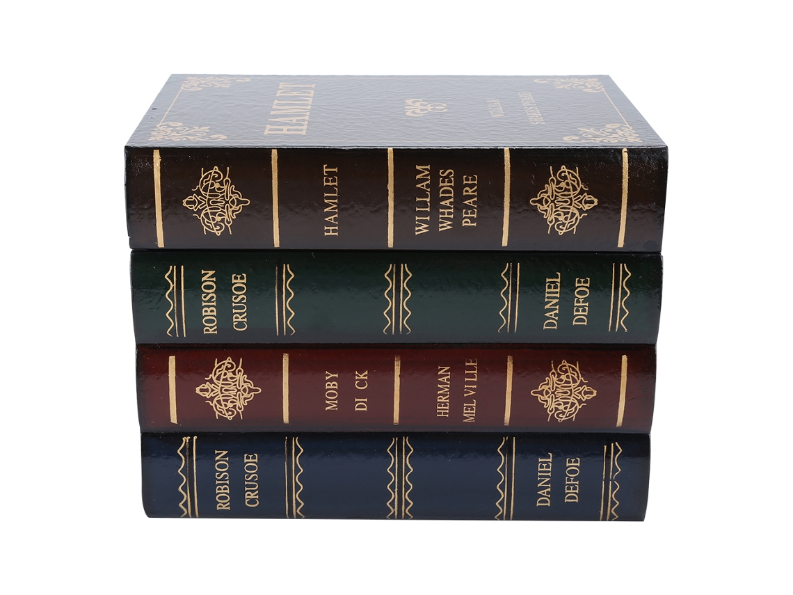 Caja Antigua Con Forma De Libro Para Guardar Joyas, Decoración Del Hogar Y La Oficina.