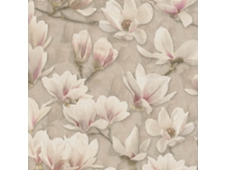 396101 Gu Papel De Pared Con Flores Ligeramente Texturizado Mate 5,33 M2 Profhome