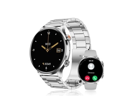 Smartwatch AUJEZON Qs40 1 39 Pulgadas Bluetooth Llamada Fitness Tracker Hombre Gris