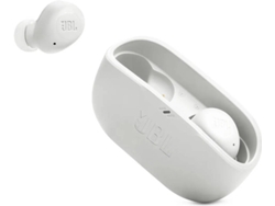 Auriculares Bluetooth True Wireless JBL Wave Buds (In Ear - Micrófono - Blanco)