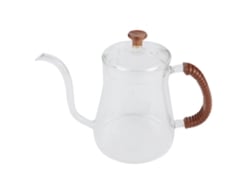 Tetera y cafetera de cuello de cisne en vidrio grueso de 600 ml, colores como en las fotos