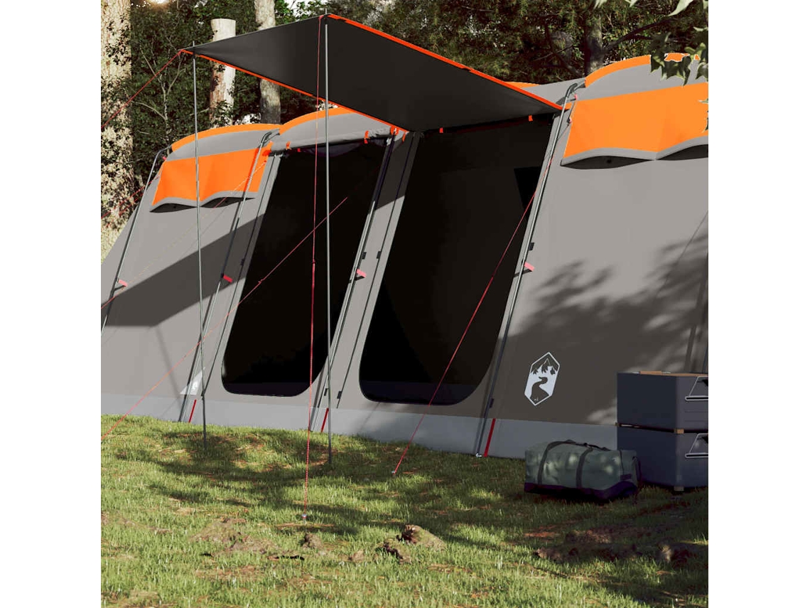 Tienda De Campaña Familiar Túnel 8 Personas Impermeable Naranja