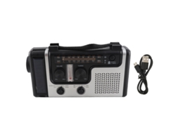 Yncm2026-radio De Manivela Led Am Fm Sw Solar Dinamo Emergencia Al Aire Libre Con Linterna Portátil