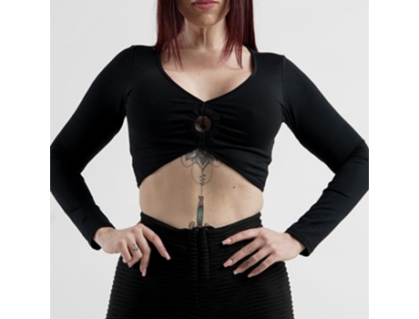 Top de Mujer FORZA FITNESS Sofia Talla Unica Negro (Talla Única)