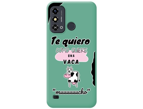 Funda Diseño Vaca para Zte Blade A53 TUMUNDOSMARTPHONE Verde