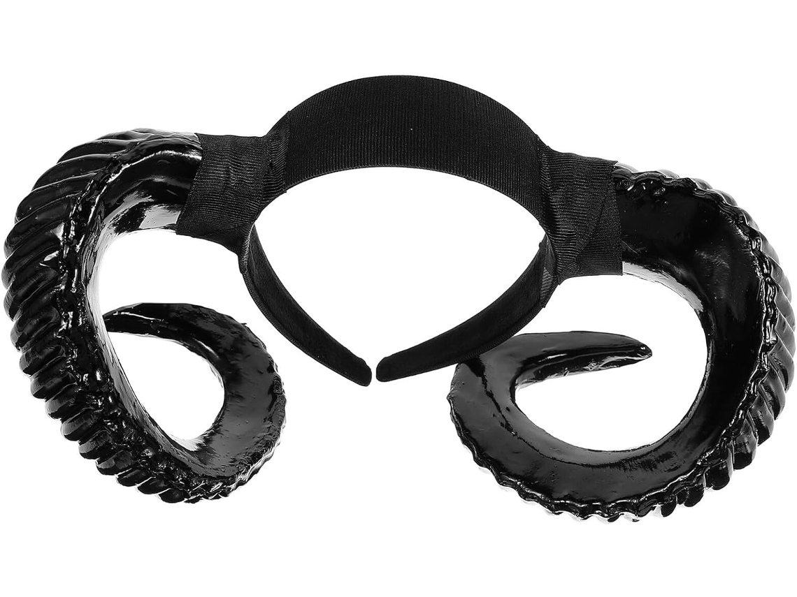 Diadema Con Cuernos De Oveja Nuobesty Para Halloween, Accesorio Elástico Para El Cabello, Cosplay