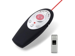 Presentador Multimedia Inalámbrico De 2,4 Ghz Con Receptor Usb Con Puntero Láser Para Pc/portátil Siurn