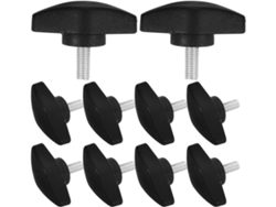 Tuercas De Mariposa En Forma De T M5x25-36 De Plástico, 50 Piezas, Pomos Moleteados De Rosca Gruesa Para Soporte