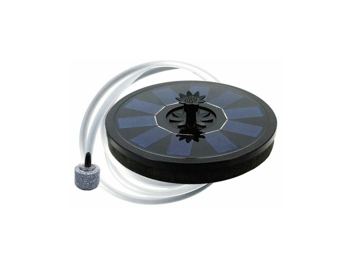 Aireador solar para estanque Fvo, bomba de oxígeno flotante con manguera y piedra difusora, aireador flotante para pecera, fuente para pájaros