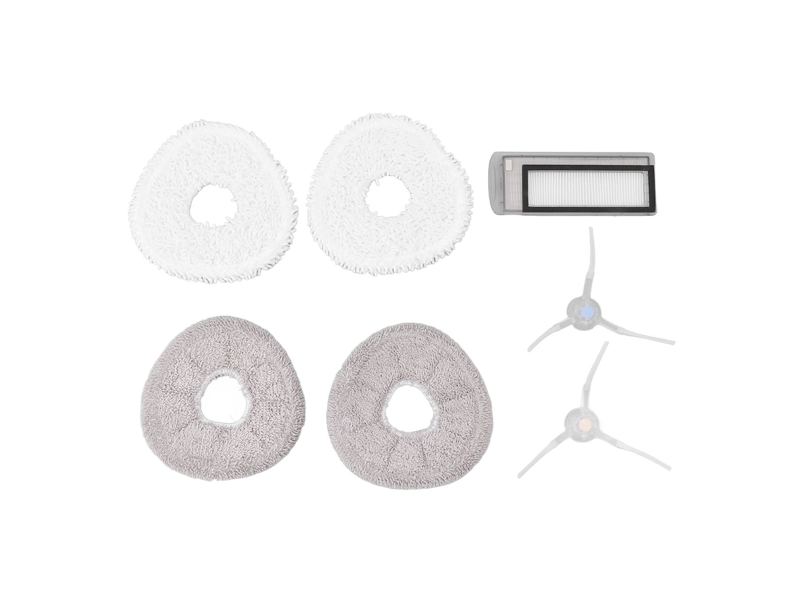 Kit de accesorios para barrer J1: cepillo lateral, filtro y paños | Sin marca