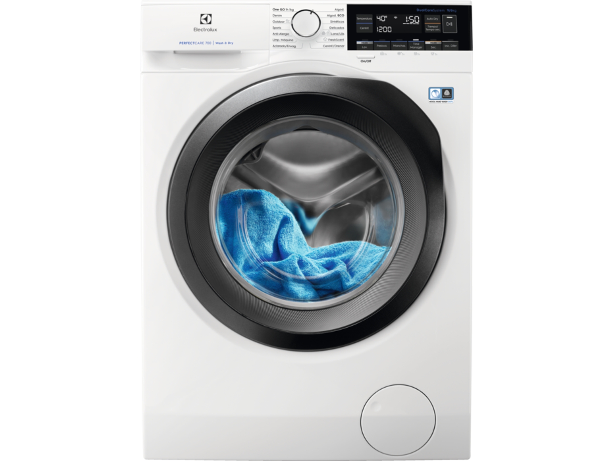 Electrolux Ew7w3964lb Lavadora secadora carga frontal negroblanco 9 kg lavado 6 1600 rpm blanco lavasecadora de 9kg6kg 96kg 1600rpm 9kg 6kg ew7w3lb 69 1.600