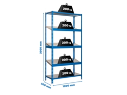 Botellero metálico Simonexpo Plus 5/500-3 Azul/galva