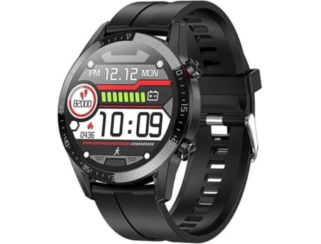Reloj inteligente para deporte unisex con rastreador de actividad IP68 resistente al agua para Android iOS-Negro1 VEANXIN