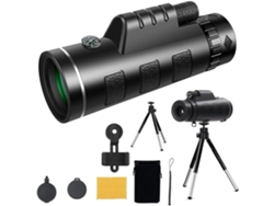 Telescópio Monocular Monocular 12x50 À Prova Dágua Com Tripé Adaptador De Smartphone Para Observação De Pássaros Caça Caminhadas Passeios Saisiyiky