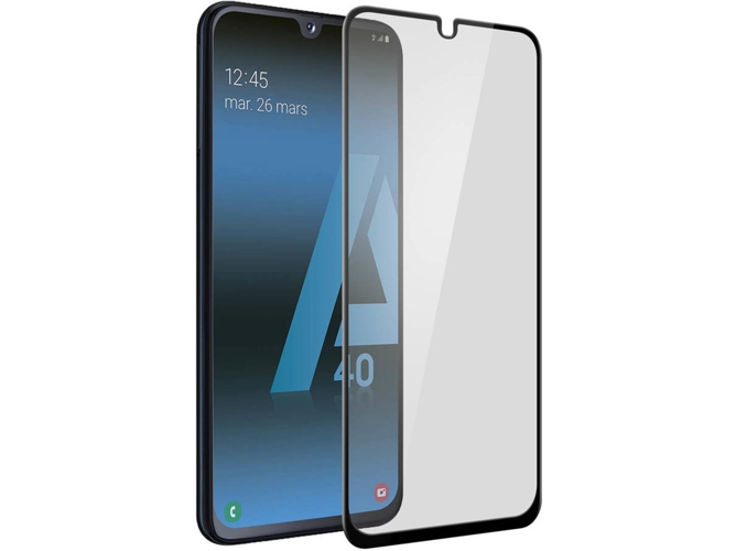 Protector de Cristal Templado Samsung Galaxy A40 MUVIT Negro