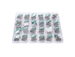 50 Unidades De Microinterruptor Berm Mini De Reinicio Automático, Acción Rápida, A Prueba De Polvo, 250 V, Con Polea.