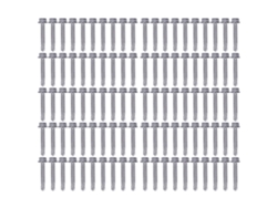 100 Tornillos Autorroscantes De Acero Inoxidable Con Cabeza Hexagonal Y Arandela Para Reparaciones Mecánicas De Muebles.