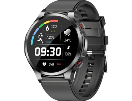 Smartwatch CHRONUS Multifuncional Pantalla de 1 32'' IP67 a prueba de polvo y Impermeable Negro