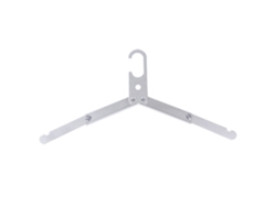 RNEMITERY Percha de Viaje Plegable en Aleación de Aluminio Ligera y Resistente para Ropa Hogar Plata