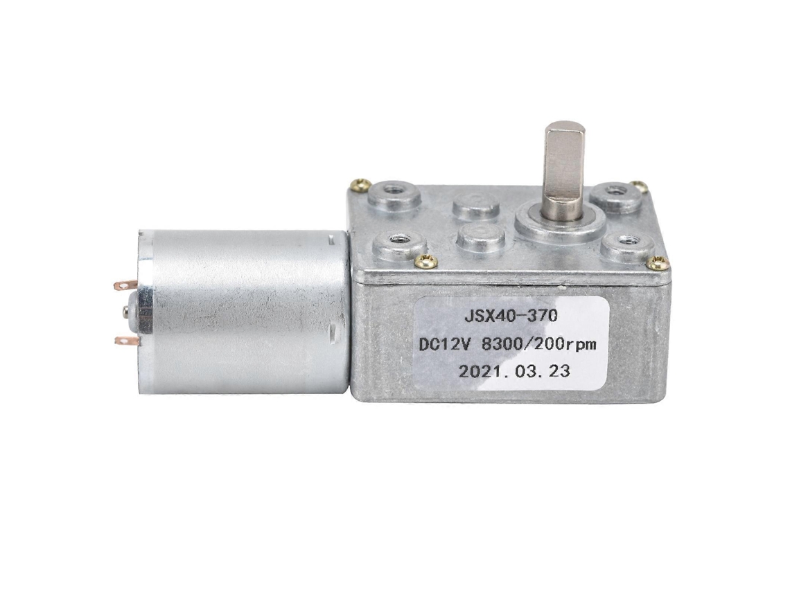 Motorreductor de engranajes planos autoblocante JSX40370 de 12 V CC y 200 rpm