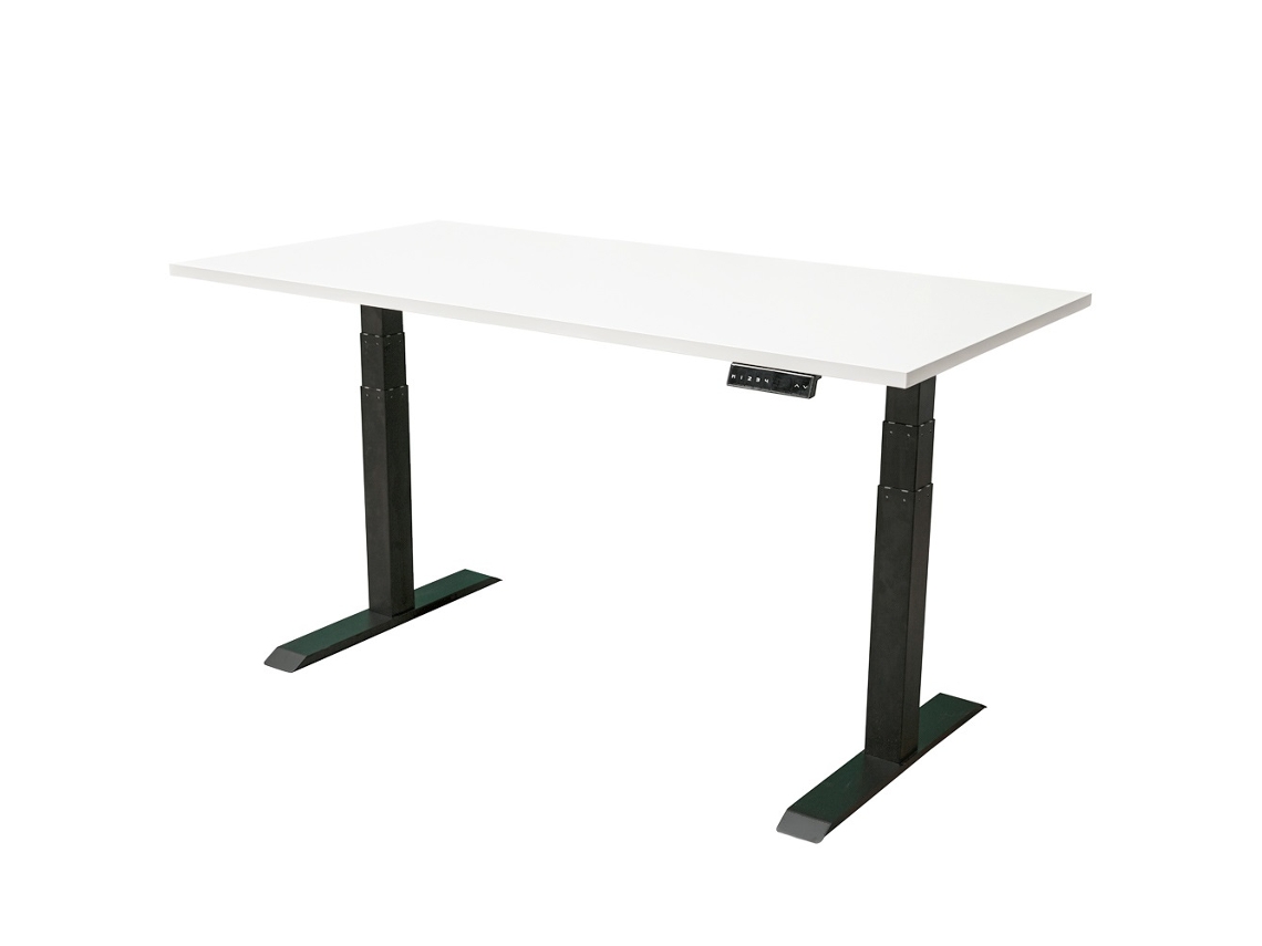 Escritorio Ajustable Eletricamente IVOL (160 x 80 cm - Negro)