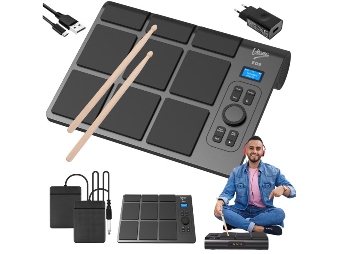 Batería electrónica portátil a batería V Tone Ed9