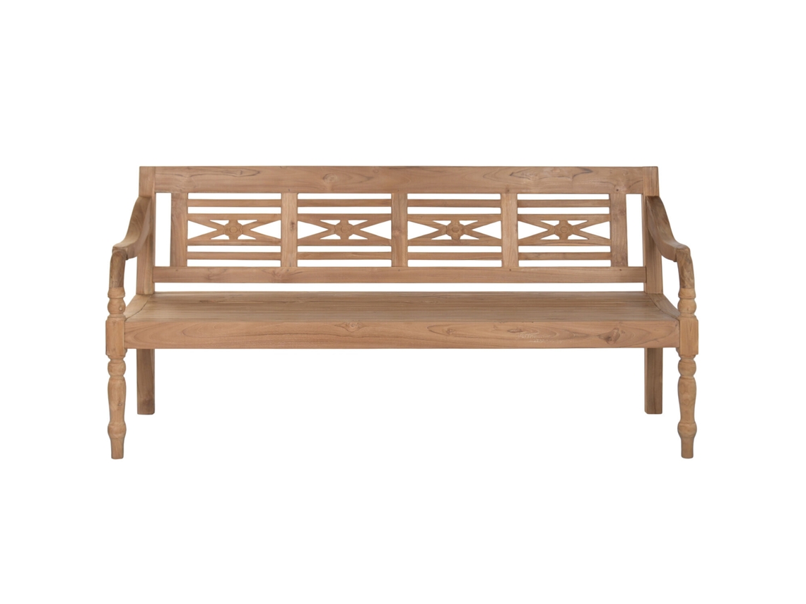 Banco de madera maciza, 4 plazas (190x62x90cm) ALEXANDRA HOUSE LIVING