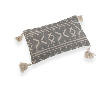 Almohada Decorativa VERSA (50.00 x 10.00 x 30.00 cm - Algodón - Gris)