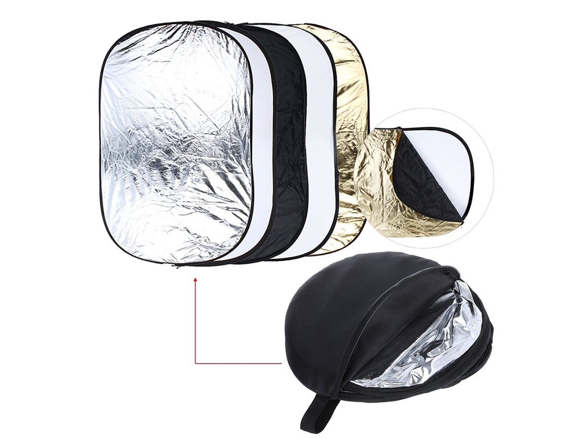 2026-reflector De Luz Plegable 5 En 1 Para Fotografía Estudio Y Accesorios De Cámara Portátil