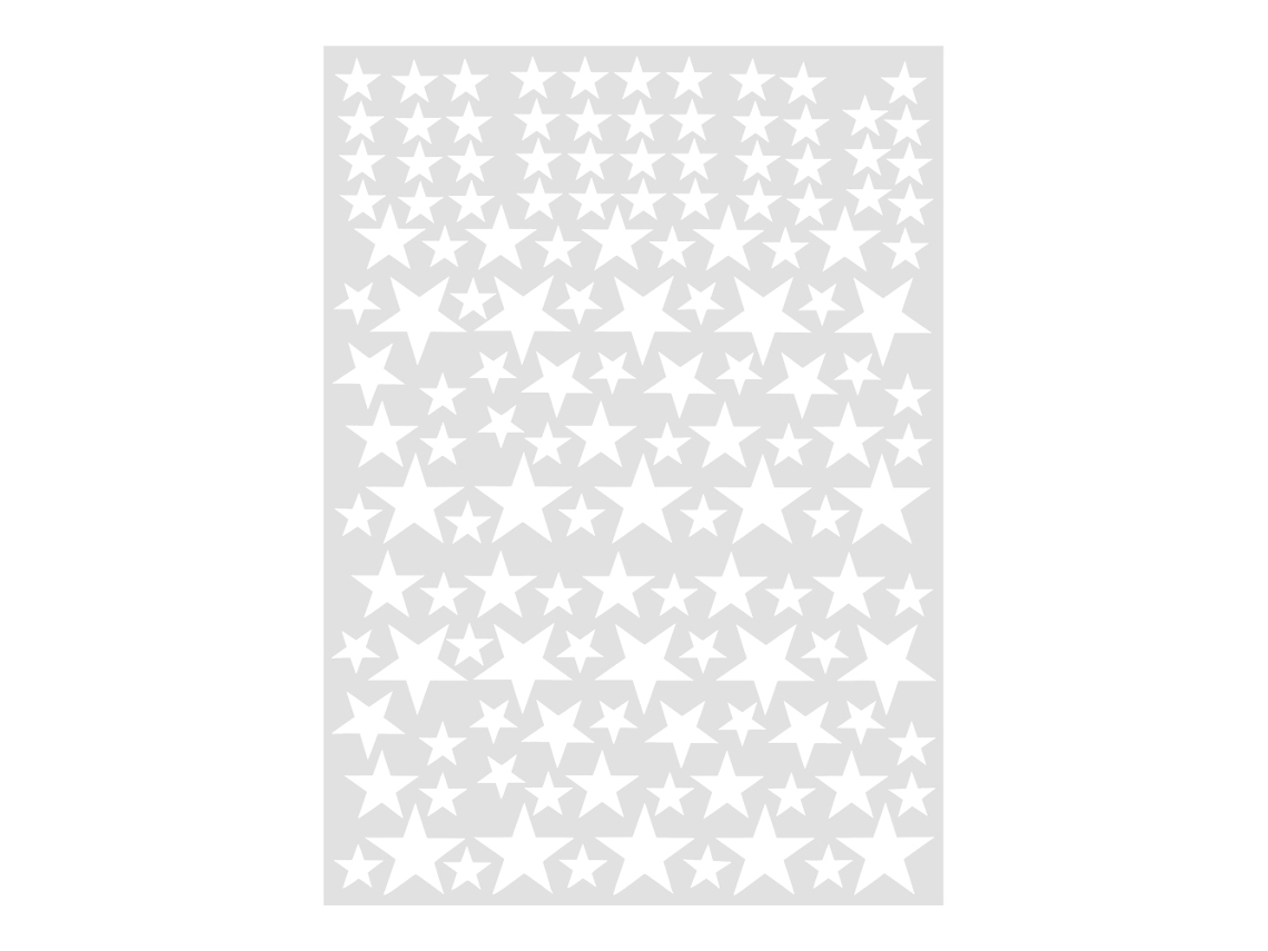 150 pegatinas decorativas de pared de PVC blanco removibles