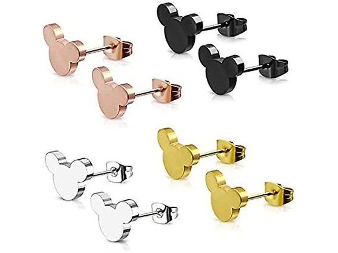 2026-1 Par De Pendientes De Acero Inoxidable, Joyería Hipoalergénica Unisex