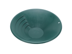 Cubeta de cribado manual para minería de 260 mm, color verde