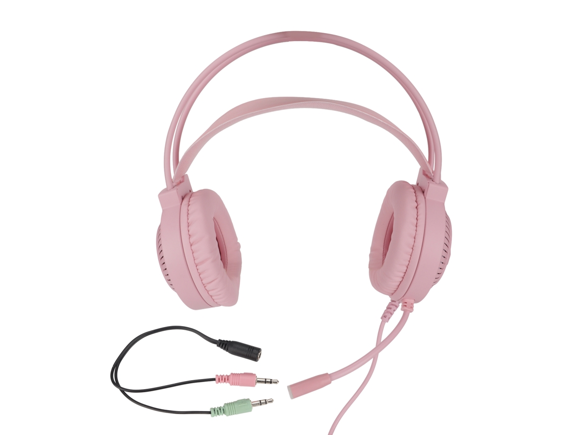 Auriculares Estéreo Para Juegos H46 Rgb 7.1 De Color Rosa Con Cancelación De Ruido Y Conexión Usb Para Xbox.