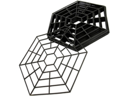 20 Piezas De Malla Protectora Negra Para Estanques, Fabricada En Pp, Al Desgaste Y Repelente De Aves, Con Diseño