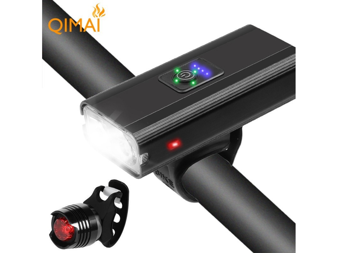 Luz de bicicleta, batería integrada, carga USB, luz trasera de emergencia Mdug (luz trasera Z 02as01)